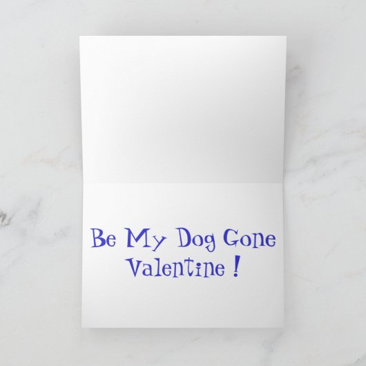 De Dachshund Valentijn Feestdagen Kaart (Binnen)