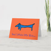 De Dachshund Valentijn Feestdagen Kaart (Voorkant)