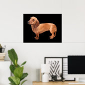 De Dachshund van Stephen Renn Framed Print (Thuiskantoor)
