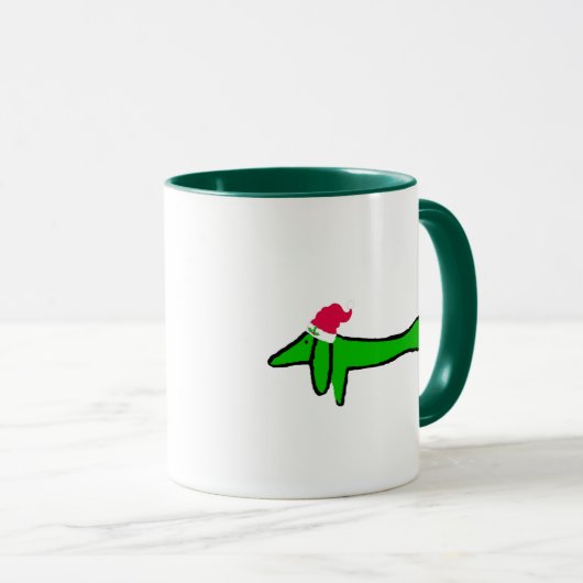 De Dachshund voor Kerstmis Mok (Voorkant rechts)