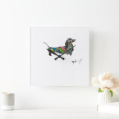 De Dachshund wandklok (Huis)