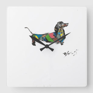 De Dachshund wandklok