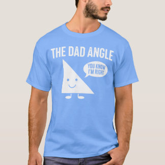 De Dad Angle Grappige Wiskunde retro T-shirt