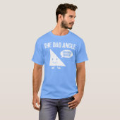 De Dad Angle Grappige Wiskunde retro T-shirt (Voorkant volledig)