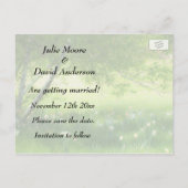 De Daffodils van het voorjaar trekken sparen de Da Aankondigingskaart (Achterkant)