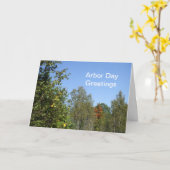 De dag-Bomen van de as Kaart (Gele Bloem)