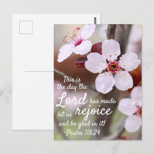 "De dag dat de Heer..." Briefkaart (Voorkant / Achterkant)