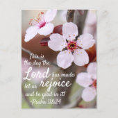 "De dag dat de Heer..." Briefkaart (Voorkant)