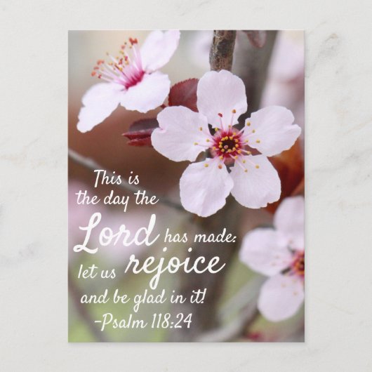 "De dag dat de Heer..." Briefkaart (Voorkant)