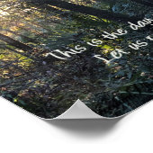 De dag dat de Heer heeft gedrukt Poster (Hoek)