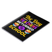 De dag dat de leraren weer naar school gingen notitieboek (Linkerzijde)
