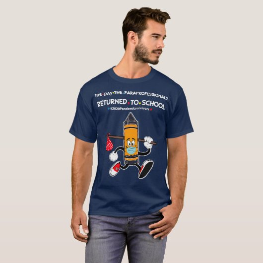 De dag dat de vakmensen weer naar school gingen t-shirt (Voorkant volledig)