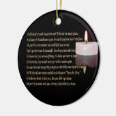 De dag dat God je thuis noemde met kaarsversiering Keramisch Ornament (Links)