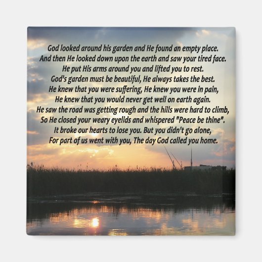 De dag dat God je thuismagneet noemde Magneet (Voorkant)