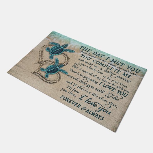 De dag dat ik je ontmoette, voltooide je me deurmat (Schuin)