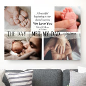 De dag dat ik mijn vader ontmoette 4 fotocollage V Canvas Afdruk