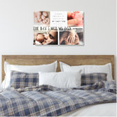 De dag dat ik mijn vader ontmoette 4 fotocollage V Canvas Afdruk (Insitu (Slaapkamer))