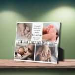 De dag dat ik mijn vader ontmoette 4 fotocollage V Fotoplaat<br><div class="desc">Deze oprechte fotoplaquette vat de diepe betekenis samen van "De dag dat ik mijn vader ontmoette." De vier afbeeldingen in de fotocollage op de plaquette stellen prachtig voor "De dag dat ik mijn vader ontmoette: een mooi begin van onze gedeelde reis." Het heeft ook de woorden "we houden van je"...</div>
