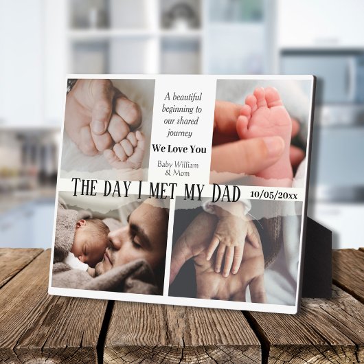 De dag dat ik mijn vader ontmoette 4 fotocollage V Fotoplaat