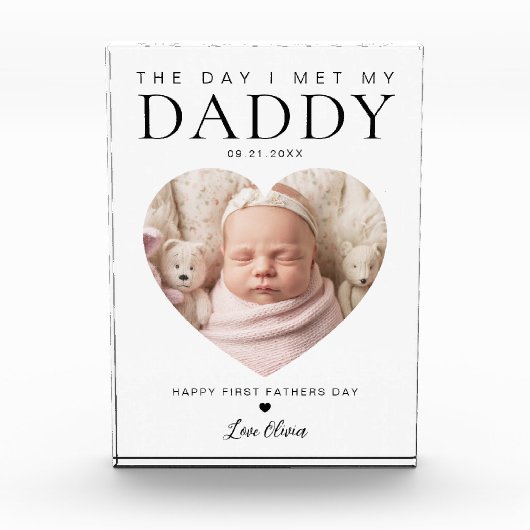 De dag dat ik mijn vader ontmoette, de eerste vade fotoblokken (Voorkant)