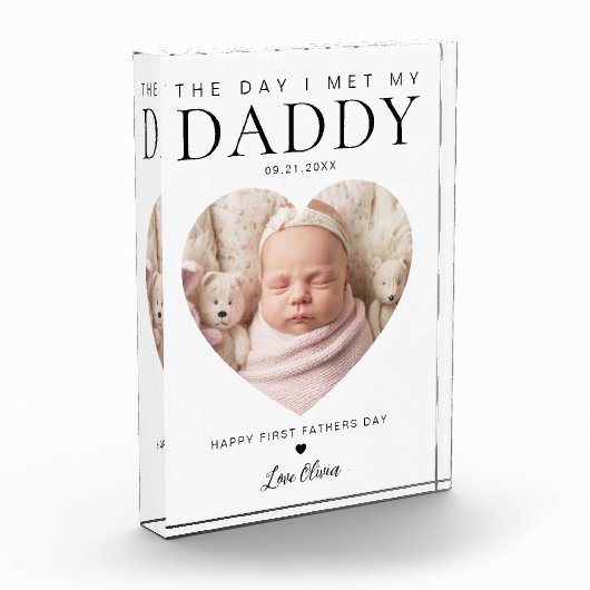 De dag dat ik mijn vader ontmoette, de eerste vade fotoblokken (Links)