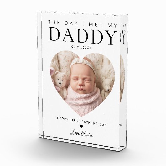 De dag dat ik mijn vader ontmoette, de eerste vade fotoblokken (Rechts)