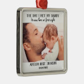De dag dat ik mijn vader ontmoette... metalen ornament (Rechts)