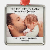 De dag dat ik mijn vader ontmoette... metalen ornament (Voorkant)