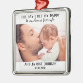 De dag dat ik mijn vader ontmoette... metalen ornament (Links)