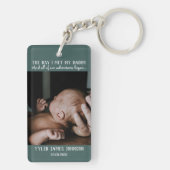 De dag dat ik mijn vader ontmoette sleutelhanger (achterkant)