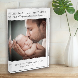 De dag dat ik mijn vader ontmoette... Vaderdag Kee Fotoblokken