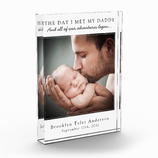 De dag dat ik mijn vader ontmoette... Vaderdag Kee Fotoblokken (Links)