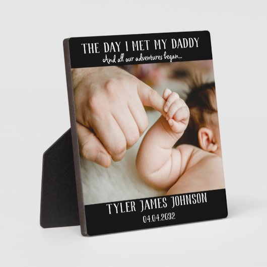 De dag dat ik mijn vaders foto eerste Vaderdag ont Fotoplaat (Voorkant)