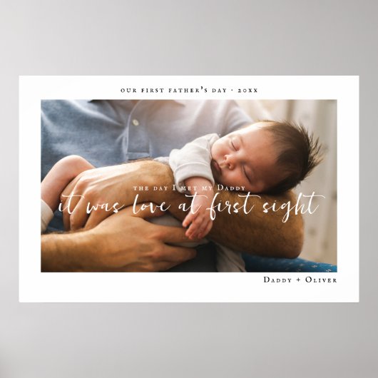 De dag dat ik mijn vaders foto eerste Vaderdag ont Poster (Voorkant)