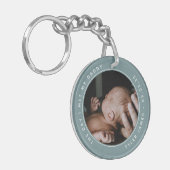 De dag dat ik mijn vaders foto eerste Vaderdag ont Sleutelhanger (Voorkant Links)