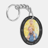 De dag dat ik mijn vaders foto eerste Vaderdag ont Sleutelhanger (Voorkant Links)