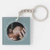 De dag dat ik mijn vaders foto eerste Vaderdag ont Sleutelhanger (Achterkant)