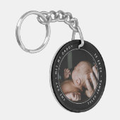 De dag dat ik mijn vaders foto eerste Vaderdag ont Sleutelhanger (Voorkant Links)