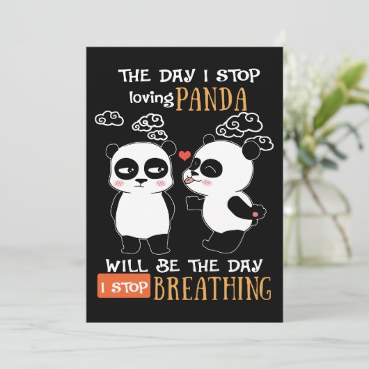 de dag dat ik ophoud van panda zal de dag zijn waa (Staand voorkant)