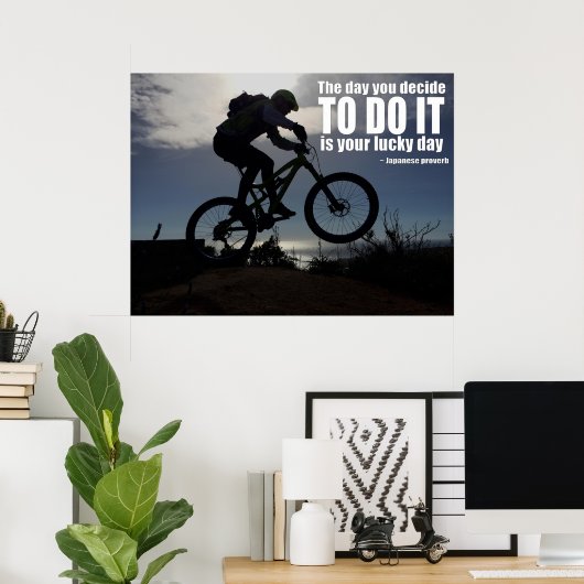 De dag dat je besluit het te doen is je heerlijke poster (Thuiskantoor)