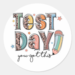 De dag dat je deze ster Motivatie leraar hebt late Ronde Sticker