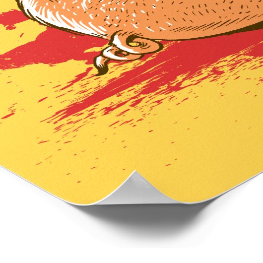 De dag dat voedsel teruggevuurd werd poster (Hoek)