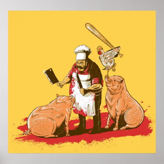 De dag dat voedsel teruggevuurd werd poster (Voorkant)