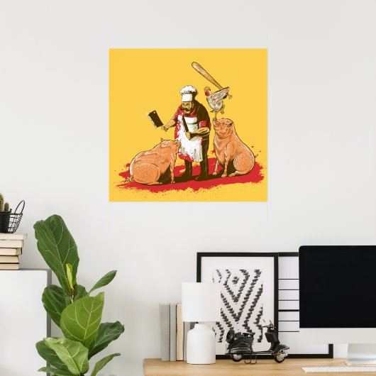 De dag dat voedsel teruggevuurd werd poster (Thuiskantoor)