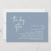 De dag erna, Post bruiloft, Dusty Blue Kaart (Voorkant)