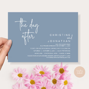 De dag erna, Post bruiloft, Dusty Blue Kaart