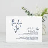 De dag erna, Post Bruiloft Elopement Party, Marine Kaart (Staand voorkant)