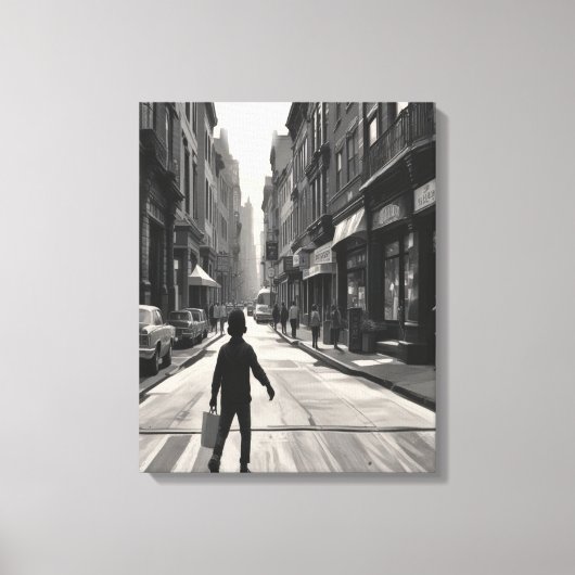 De Dag Gesmolten Naar Opzij Canvas Afdruk (Voorkant)