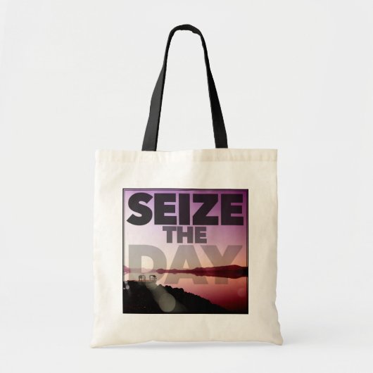 De dag in beslag nemen tote bag (Voorkant)