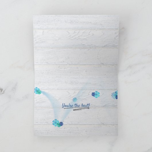 de dag in de poolse krant polka dot ribbon kaart (Binnen)